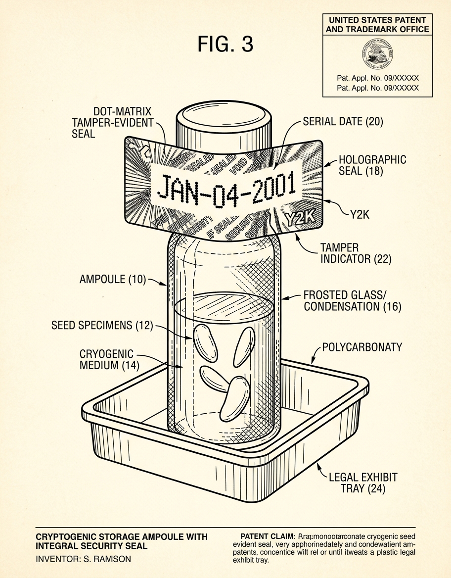 Chain-of-Custody Cryo-Vial with Tamper-Evident IP Seal