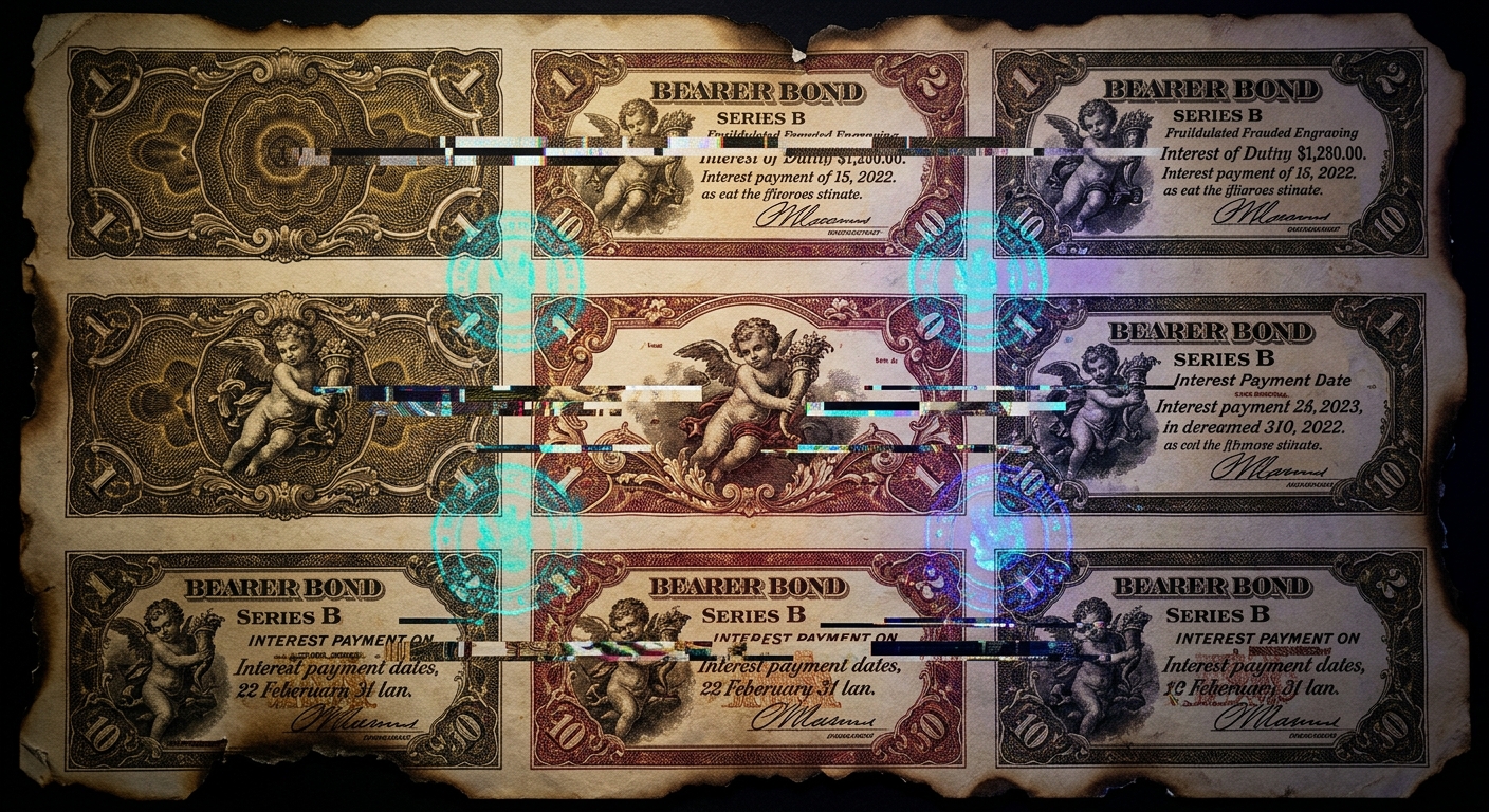 Bearer Dividend Coupon Sheet (Micro-Saccade Series)