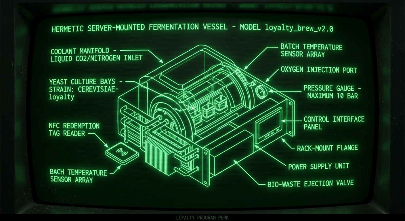 Point-Redemption Schematics: Rack-Mounted SCOBY Bioreactor