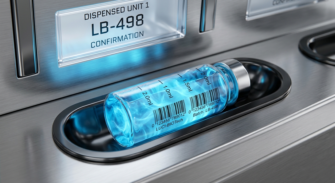 Single-Dose Luciferin Placebo Capsule in Dispensing Well