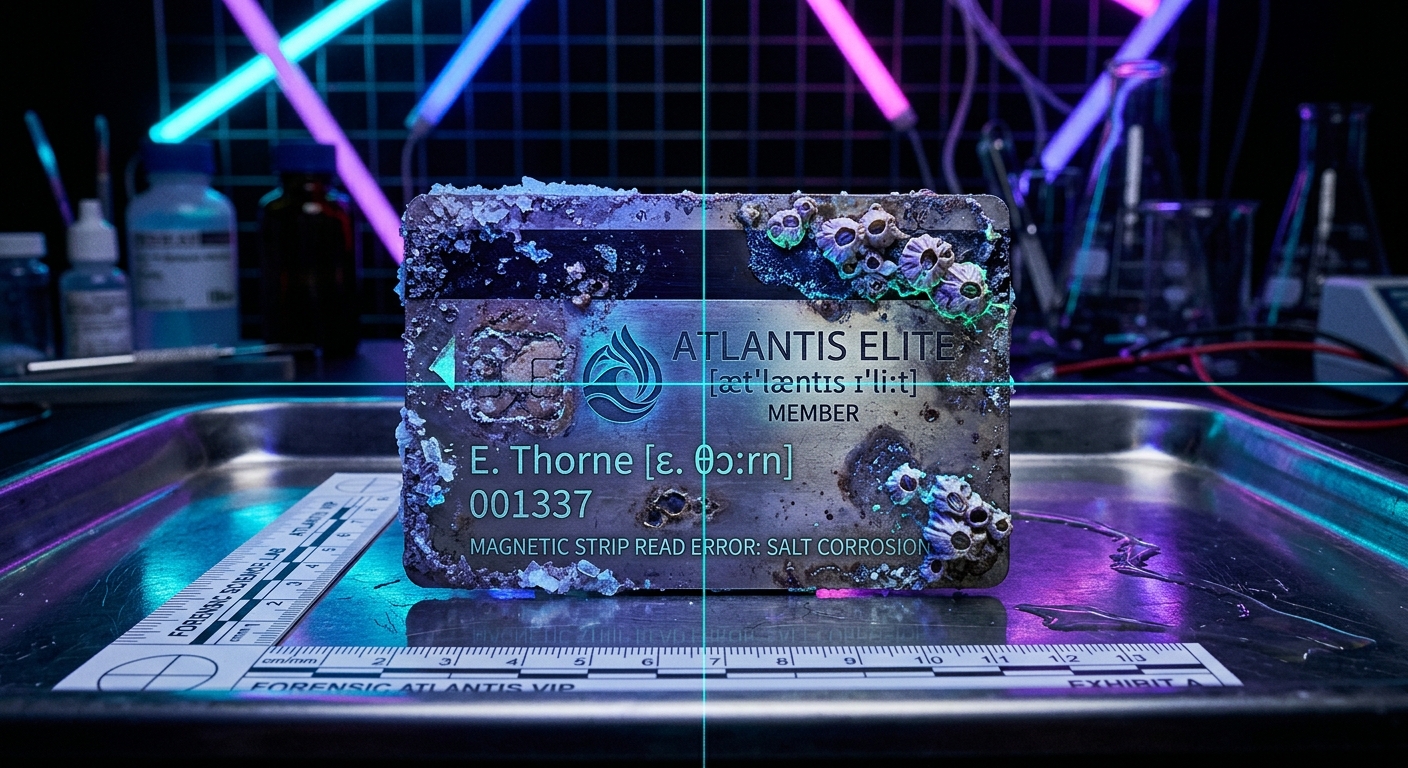 Submerged Titanium Loyalty Token with Bio-Fouling